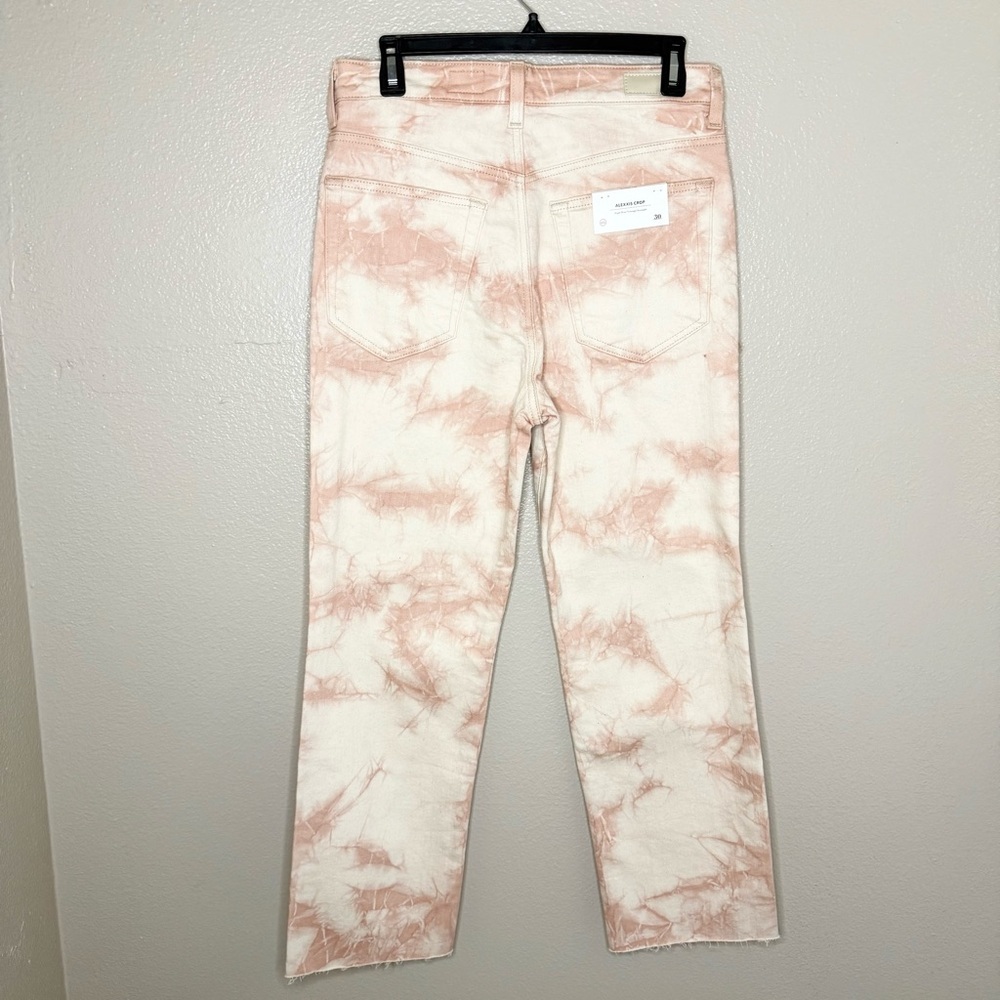 AG Alexxis Mauve Orchid High Waist Straight Leg Crop Jeans - Sz 30, NWT - Picture 7 of 16
